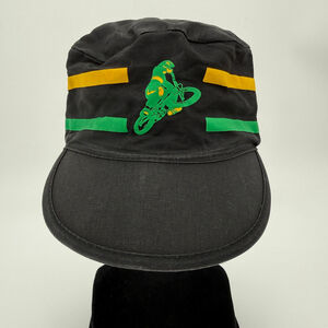 Vintage BMX Hat Men Midway Industries Black & Yellow BMX Hat, One Size